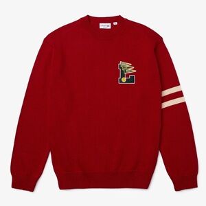 Lacoste Men’s Crew Neck Wool And Cotton Sweater